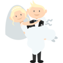 people,romantic,bride,groom,wedding couple